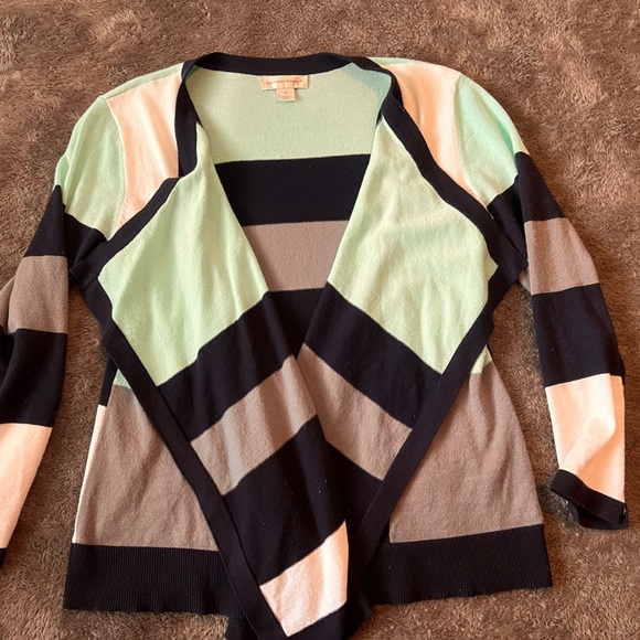Christopher and Banks Colorblock Cardigan - Picture 1 of 4